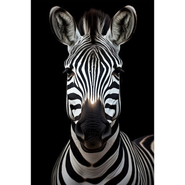 Black Zebra Canvas